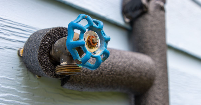 Insulated outdoor faucet - winter plumbing maintenance